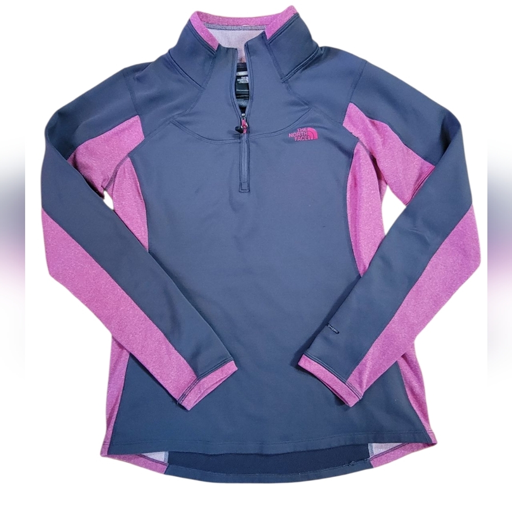 The North Face Purple and Pink Quarter-Zip Pullover